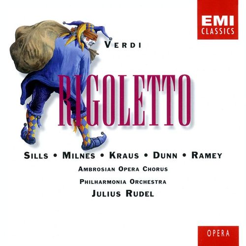 Rigoletto, Act 1 Partite Crudele (Duca, Contessa) - a titleSongs performed by Beverly SillsAlfredo KrausSherrill MilnesPhilharmonia OrchestraJulius Rude
