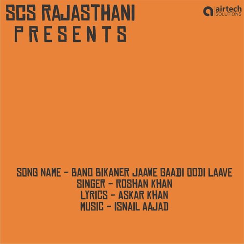 Bano Bikaner Jaawe Gaadi Oodi Laave - Roshan Khan